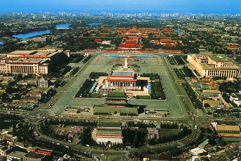 [ A Bird's Eye View of Tiananmen Square ]