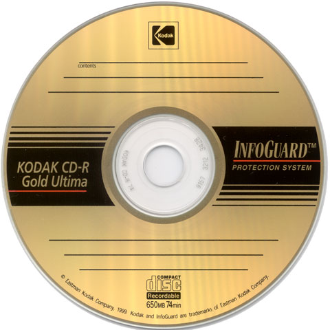 [ Kodak Gold Ultima disk ]